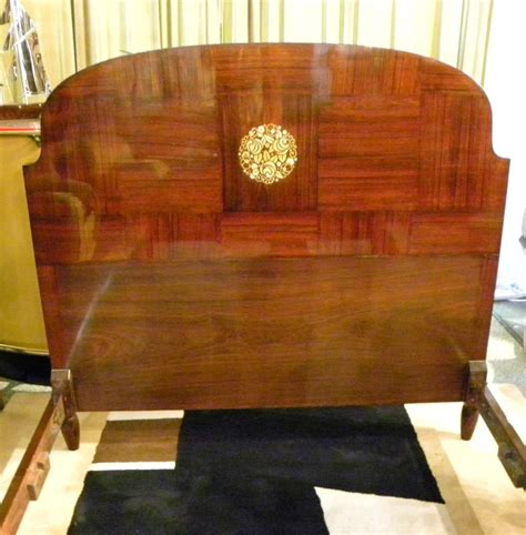 Beautiful Mahogany Art Deco Bed with Marquetry from the 1920s | Bedroom ...