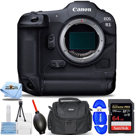 Canon EOS R3 Mirrorless Digital Camera (Body Only) - 7PC Accessory ...