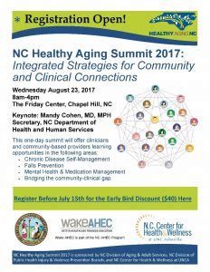 Registration Open Flyer - Healthy Aging NC - Healthy Aging NC