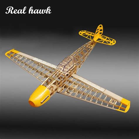 RC Plane Laser Cut Balsa Wood Airplane Kit New BF109 Frame without Cover Free Shipping Model ...