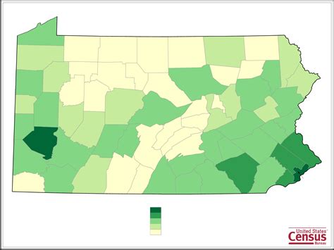 Pennsylvania County Population Map Free Download