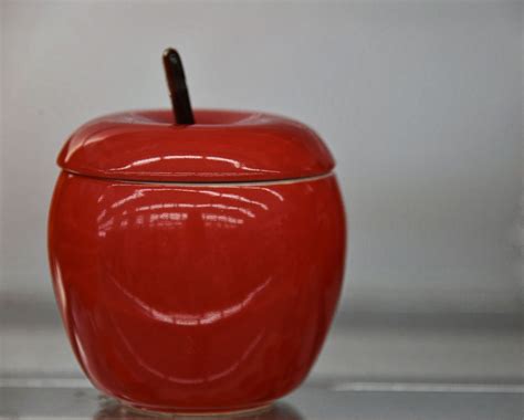 Ceramic Red Apple Jar Free Stock Photo - Public Domain Pictures