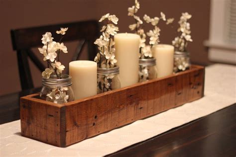 Rustic Table Centerpiece Wooden Box Farm Box Garden | Etsy | Rustic table centerpieces, Dining ...