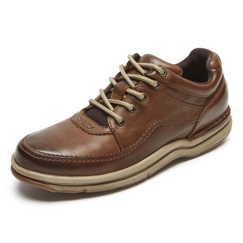 Rockport Men's World Tour Classic Walking Shoe Sneaker 9.5 Narrow Brown ...