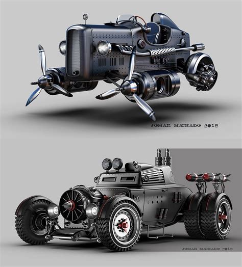 Dieselpunk vehicles, Concept cars, Futuristic cars