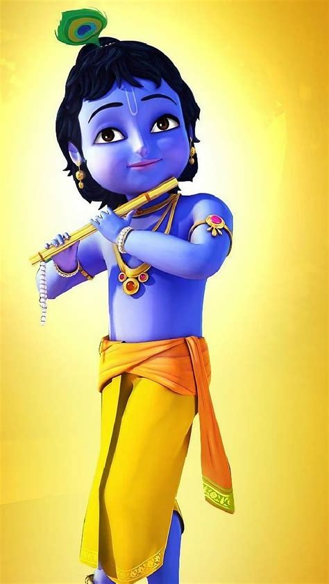 Little Krishna, Playing Flute, lord, god, kanha, HD phone wallpaper | Peakpx