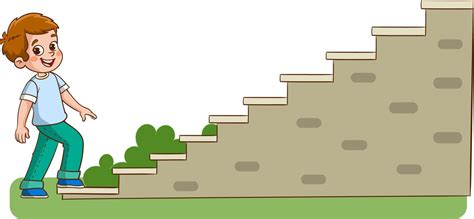 Stairs Crawling Boy cartoon vector 16883363 Vector Art at Vecteezy