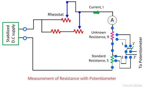 Measurement of Resistance using Potentiometer - Circuit Globe