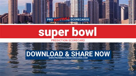 Super Bowl LIV Scorecard | Pro Wrestling Scorecards