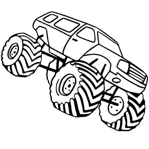 Monster Truck Printable coloring page - Download, Print or Color Online for Free