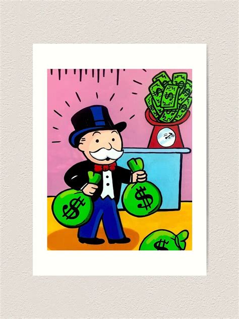 "$ Monopoly Man $" Art Print for Sale by monopolyman1 | Redbubble