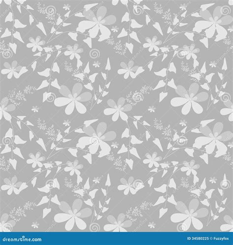 Abstract Seamless Floral Pattern Stock Illustration - Image: 34580225