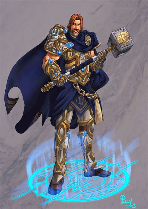 Uther, The Lightbringer | Concept art characters, Warcraft characters, Character art