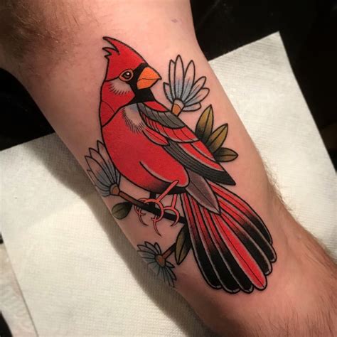 Tattoo Cardinal Bird - Printable Kids Entertainment