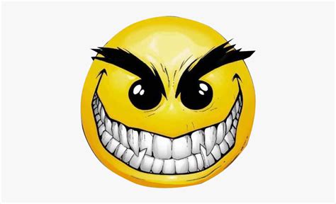 Evil Smiley Face - Transparent Background Devil Smiley Face, HD Png ...