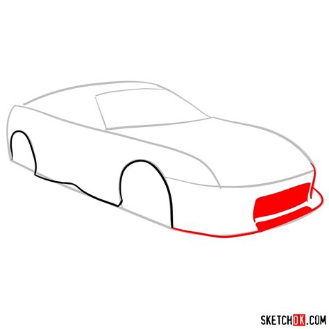 How to draw 1993 Toyota Supra in 12 steps - Sketchok easy drawing ...