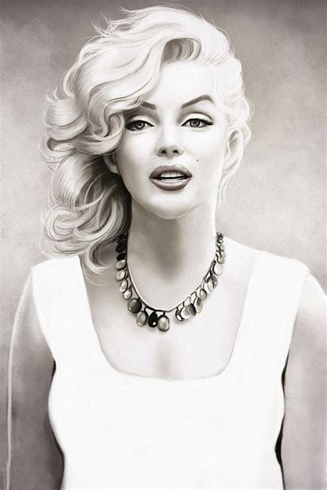 Marilyn Monroe Black and White Art Poster | Marilyn monroe hair ...