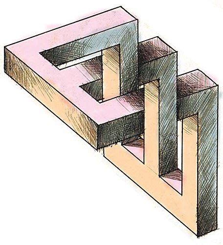 Les dessins aux perspectives impossibles d’Anatoly Konenko | Optical illusion drawing, Optical ...