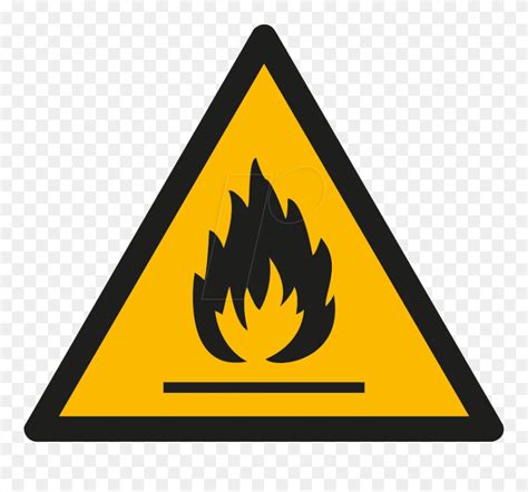 Warning Of Flammable Substances, - Flammable Sign Clipart (#5621418) - PinClipart