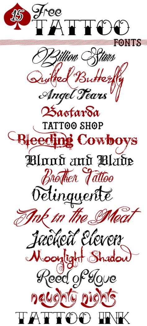 15 Free Tattoo Fonts - Sweet T Makes Three