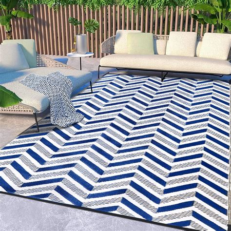 HUGEAR Outdoor Rugs Clearance 5'x8' Waterproof Area Rugs Patio Rugs Reversible Camping Rugs, RV ...