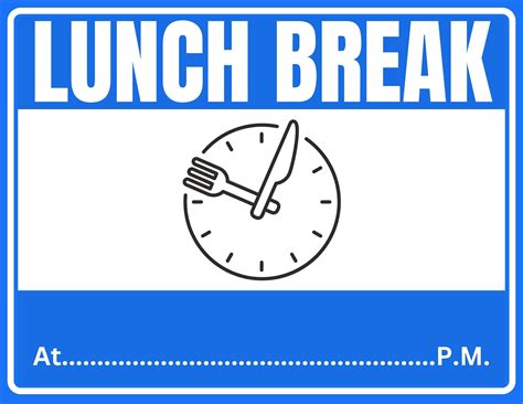 Lunch Break Sign For Office | FREE Download in 2023 | Classroom rules ...