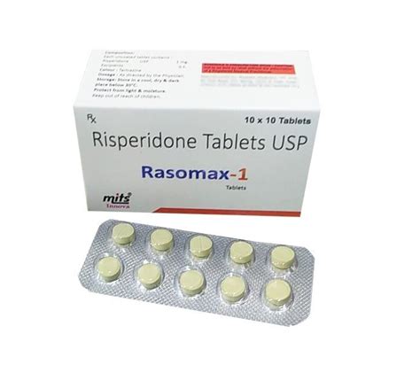 Risperidone Tablet 1 Mg, 10X10, Prescription, Rs 343.8 /box MITS ...