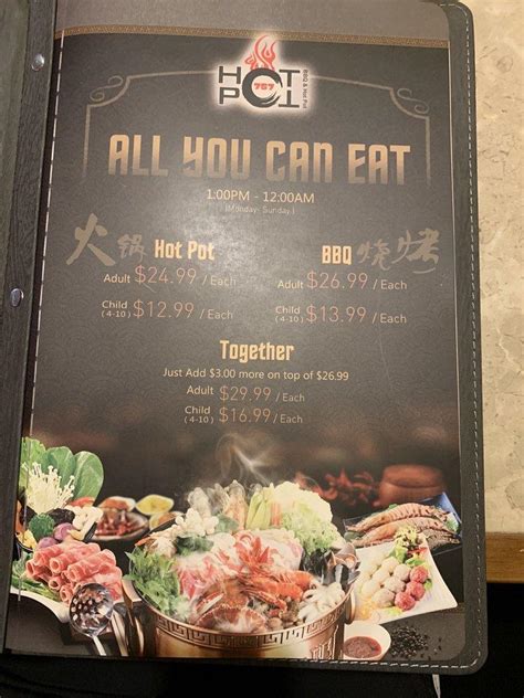 Menu at Hot Pot 757 BBQ, Virginia Beach