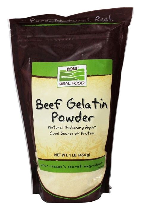 NOW Foods - Beef Gelatin Powder Unflavored - 1 lb. | Beef gelatin, Beef ...