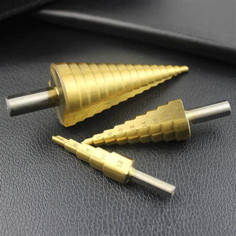 3pcs/set HSS Steel Titanium Step Drill Bits Step Cone Cutting Tools ...