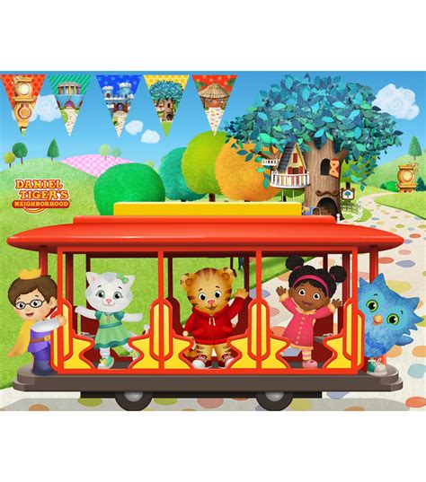 Disney Junior Daniel Tiger Felt Fabric Panel 36'' - Trolley | Daniel ...