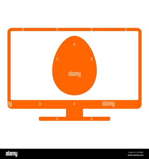 Egg and screen Stock Photo - Alamy