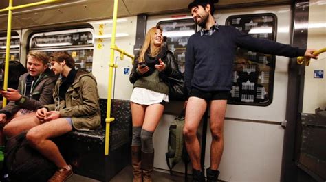 Nyc Pantless Subway Day