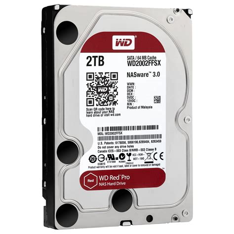 WD 2TB Red Pro 7200 rpm SATA III 3.5" Internal NAS HDD