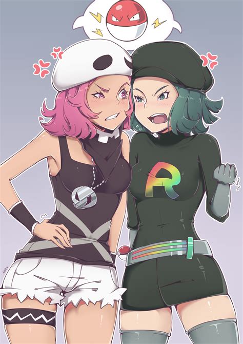 art stuff!: skull grunt vs rainbow rocket grunt