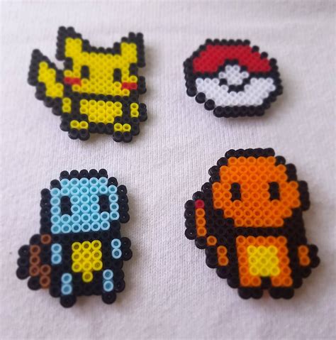 Pokemon perler bead pins in 2023 | Easy perler beads ideas, Pokemon ...