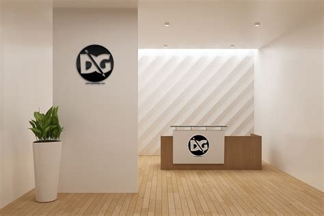 Download This Free Reception Signage Mockup - Designhooks