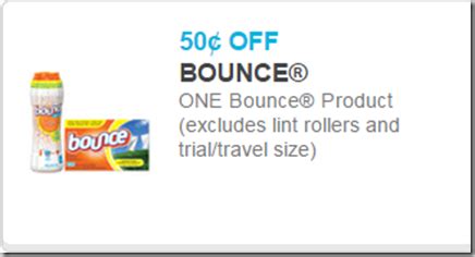 New Printable Coupons for Gain, Bounce and Downy!