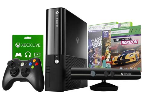 Console Xbox 360 250GB com Kinect 1 Controle 3 Jogos - Microsoft - Xbox ...