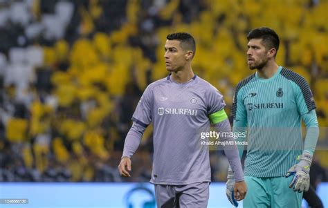 Cristiano Ronaldo of Al Nassr during the Saudi Super Cup semi-final ...