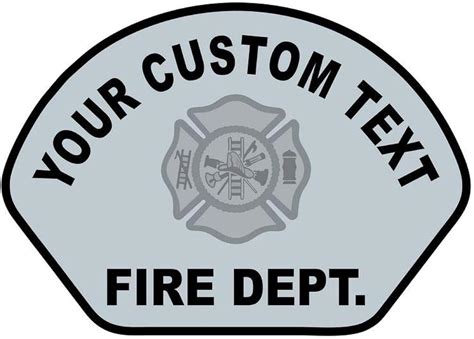 911 Market Custom Reflective Firefighter Helmet Decal Fire Department FD Sticker - T 000 Black ...