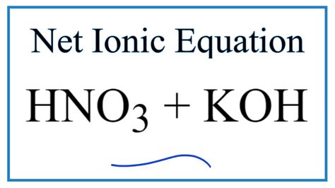 Nitric Acid Potassium Hydroxide