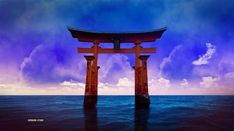 A Torii Gate in the Japanese Sea HD wallpaper | Pxfuel