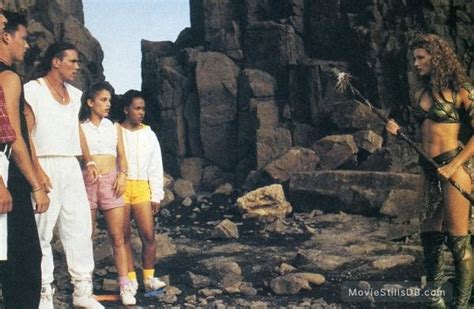 Mighty Morphin Power Rangers: The Movie - Publicity still of Amy Jo Johnson & Jason David Frank