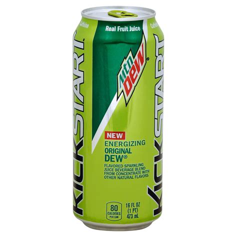 Mountain Dew KickStart Energizing Original Dew Beverage - Shop Sports & energy drinks at H-E-B