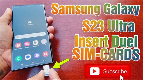 Samsung Galaxy S23 Ultra How to Insert Duel Sim Cards| Easy ...