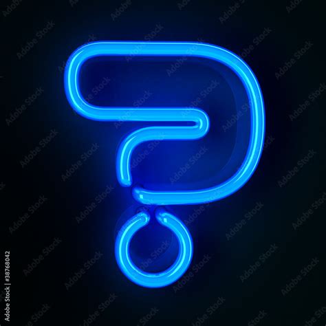 Neon Sign Question Mark Stock Illustration | Adobe Stock