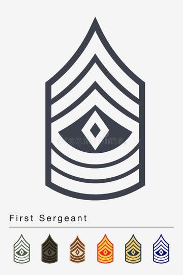 First Sergeant Rank Insignia Stock Illustrations – 133 First Sergeant ...