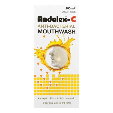 Andolex-C Anti-Bacterial Mouthwash 200ml – Royal Pharmacy