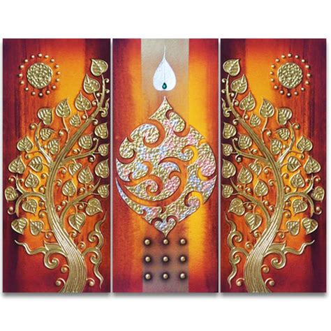 Beautiful Gautama Buddha Tree Painting For Sale Online